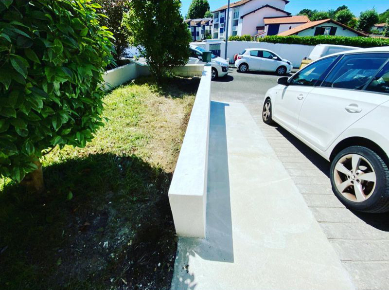 Mur de clôture réalisé à Anglet (64)
