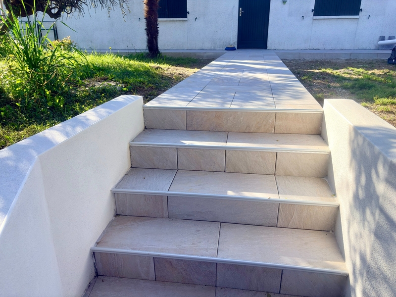 Rénovation de terrasse à Espelette, JDC Maçonnerie