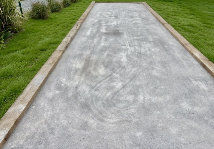 Création d'un terrain de pétanque à Cambo-les-bains | JDC Maçonnerie