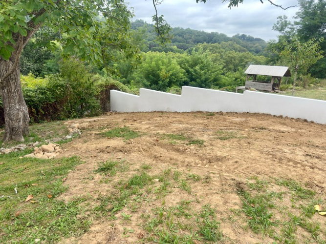 Création d'un mur de clôture à Cambo | JDC Maçonnerie