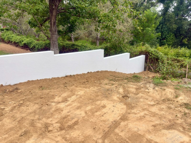 Création d'un mur de clôture à Cambo | JDC Maçonnerie
