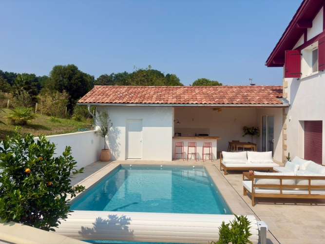 Réalisation pool house et terrasse - Briscous | JDC Maçonnerie