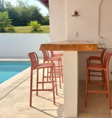Réalisation pool house et terrasse - Briscous | JDC Maçonnerie