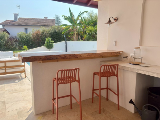 Réalisation pool house et terrasse - Briscous | JDC Maçonnerie