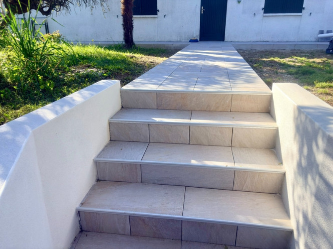 Rénovation de terrasse à Espelette, JDC Maçonnerie