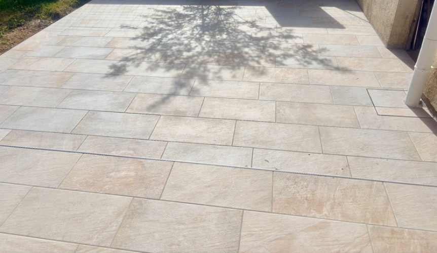 Rénovation de terrasse à Espelette, JDC Maçonnerie