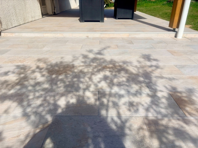 Rénovation de terrasse à Espelette, JDC Maçonnerie